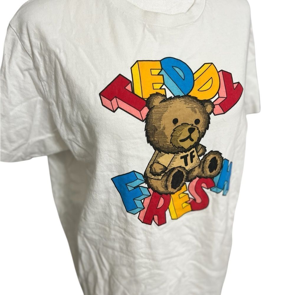 Teddy Fresh merch white crew neck teddy t shirt short sleeve Medium - Picture 3 of 13